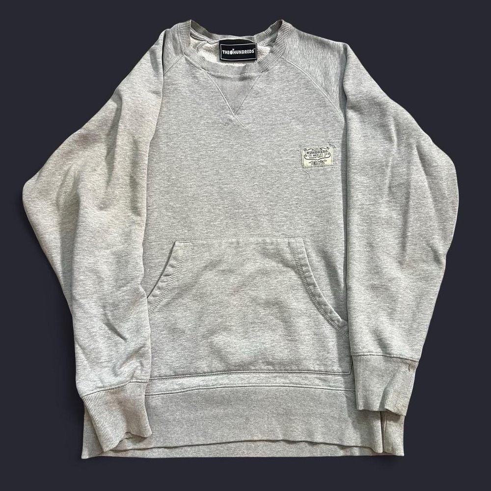 The Hundreds Gray Long Sleeve Crewneck Sweater Men's Size Medium Skate Surf